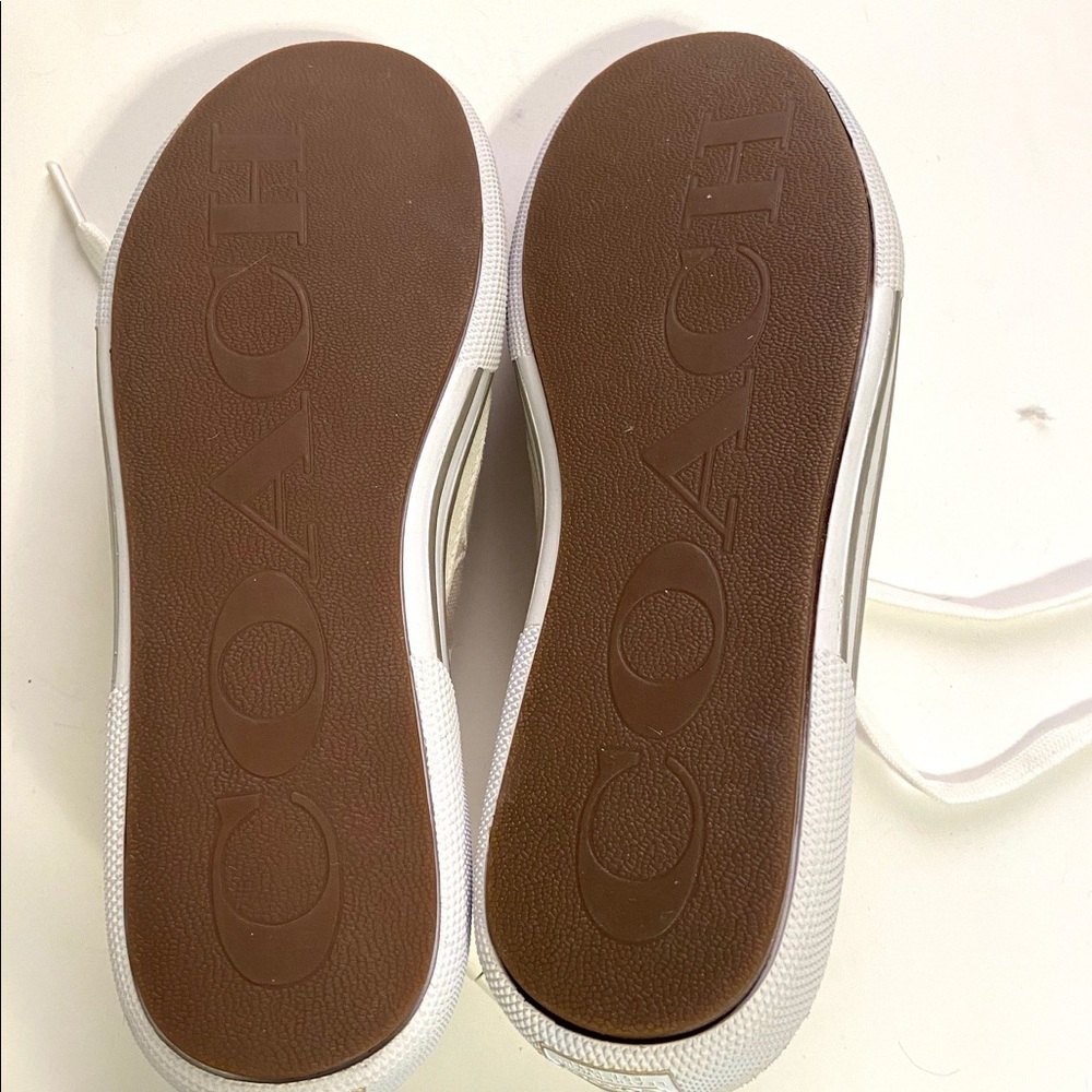 NWOT Coach Cream colored Sneakers - Picture 3 of 7